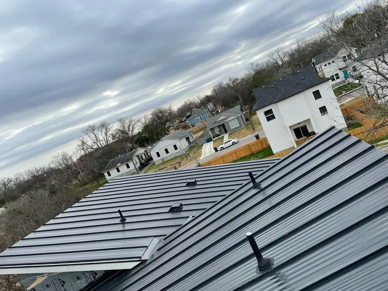 Standing seam metal roof panels with vents for Skylight Repair in Tupelo